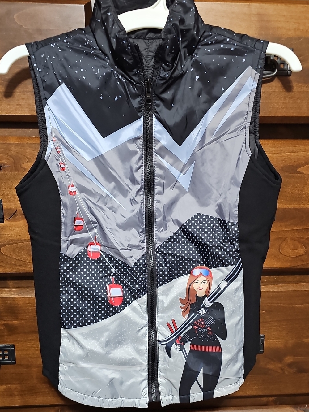 Krimson Klover Live Boldly Reversible Ski Girl Vest
